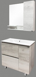 Comforty Мебель для ванной Верона 90 (Quadro) дуб белый – фотография-3